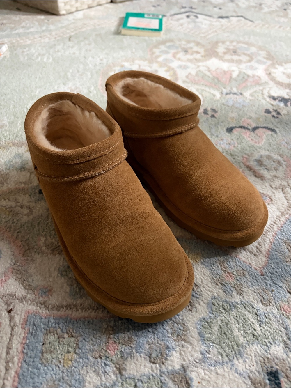 Bearpaw • Low Ankle Suede Boots (Size 7)